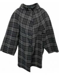 Pre-owned Check Coat Wool