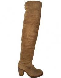 Pre-owned Shearling Over The Knee Boots