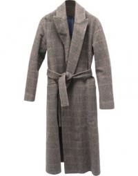 Plaid Trench Coat in Cashmere