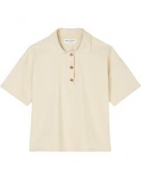 Loose-fitting short-sleeved polo shirt