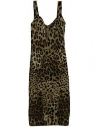 Leopard Print Bustier Dress In