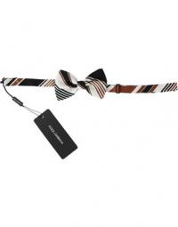 Patterned Adjustable Neck Papillon Bow