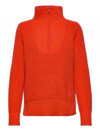 Cc Heart Avery Zip Knit Sweater Coster Copenhagen Orange
