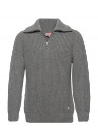 Sweater Zip-Up Collar Héritage Grey Armor Lux