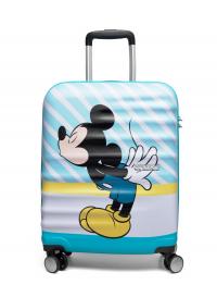 Wavebreaker Disney - Kiss Spinner 55 Mickey Blue Kiss American Tourister Patterned
