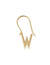 Initial Ear Hanger Design Letters Gold