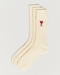 AMI 3-Pack Heart Socks White