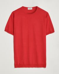 John Smedley Belden Wool/Cotton T-Shirt Ruby