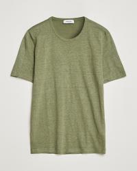 Gran Sasso Washed Linen Tee Olive