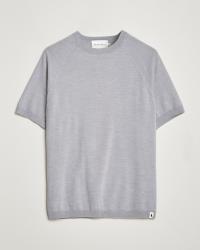 Peregrine Knitted Wool T-Shirt Light Grey