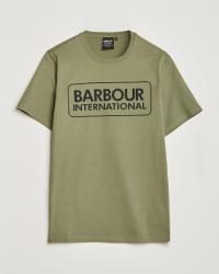 Barbour International Large Logo Crew Neck Tee Light Moss