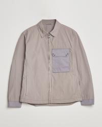 Ten c Garment Dyed Nylon Jacket Light Grey