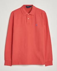 Polo Ralph Lauren Custom Slim Fit Long Sleeve Polo Starboard Red