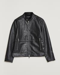 J.Lindeberg Boris Biker Leather Jacket Black