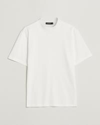 J.Lindeberg Ace Mock Neck Mercerized Cotton T-Shirt White