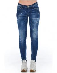 Blue Cotton Jeans Bukse