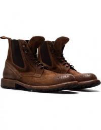 Mænd sko ankelstøvler MOMA 2BW303 Bota Cuoio Brown