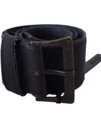 Black Leather Wide Buckle Waist Luxury Belt
