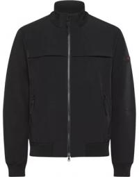 Smooth bomber jacket in stretch fabric