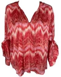 Charlotte Sparre Noemi Red Frill Cuff Blouse