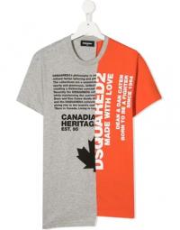 To tone slogan print t-shirt
