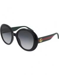 Stilfulde solbriller med sort stel og gr? linser