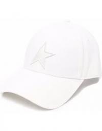 Beige Baseball Cap med halv stjerne logo broderi