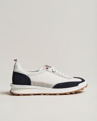 Thom Browne Tech Runner  White/Navy Suede