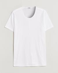 Zimmerli of Switzerland Sea Island Cotton Crew Neck T-Shirt White